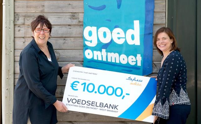 SABIC Bergen op Zoom schenkt €10.000 aan voedselbank Goed Ontmoet